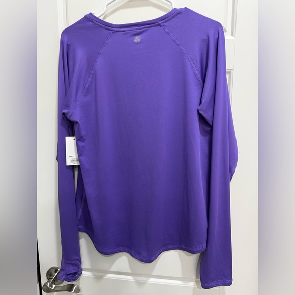 NWT - Tek Gear Women's Purple Performance Long Sleeve Tee - Picture 3 of 5